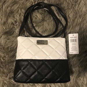 Nine West black and white cross body! Brand New!